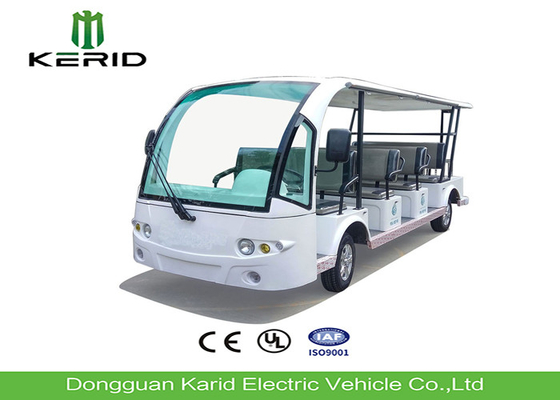 Battery Powered Tourist Electric Shuttle Vehicles With 11 Seats Road Legal