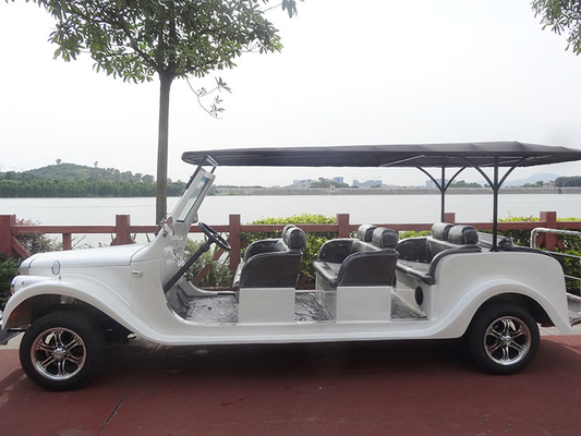 USA Popular Classic Golf Carts 48V DC Motor 8 Seat Electric Classic Car