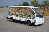 White Color Electric Sightseeing Car For Multiple Public Zone Payload 11 Person