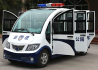Fiber Glass Body Full Enclosed Electric Utility Vehicle Patrol Cart With Alarm Lamp For Port Using